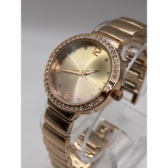 Time and Tru Women's Rose‎ Gold Quartz Watch 34mm Case- New Battery - Picture 3 of 9